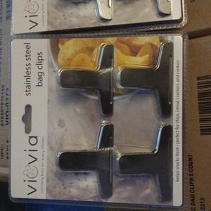 Viovia stainless steel bag clips 4 count